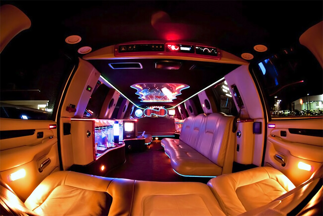 Escalade Limo interior